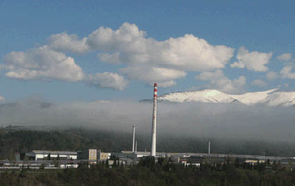 Časová os – znižovania emisií skleníkových plynov v Železiarňach Podbrezová