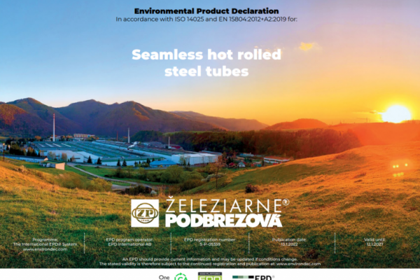 Deklarácia o environmentálnom vplyve výrobku (EPD)